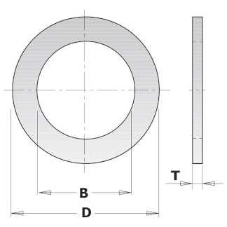 Кольцо переходное 25,4-20x1,4мм для пилы