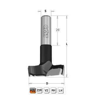 Сверло чашечное XTREME HW для присадочного станка  26xx70 Z=2+2 S=10x26 RH