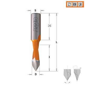 Сквозные свёрла L=57.5 S=Ø10x26