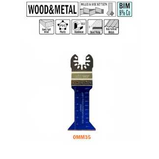 Погружное пильное полотно 42 мм для древесины и металла серия OMM35