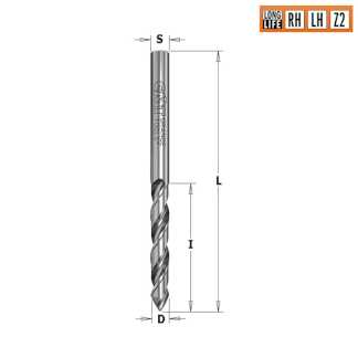 Свёрла спиральные твёрдосплавные монолитные с 60º V-заточкой
