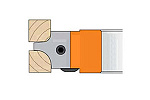 Комплект 2 ножей HM 25x25x2 R=5/10 694.003